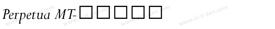 Perpetua MT字体转换